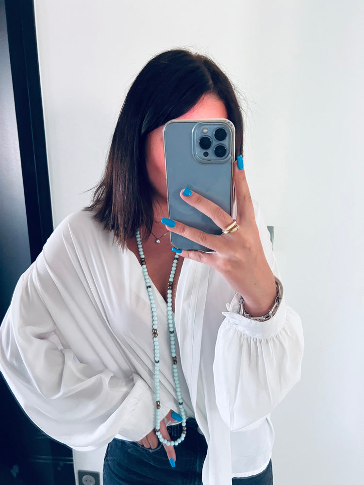 Collier - Aphrodite - Bleu ciel